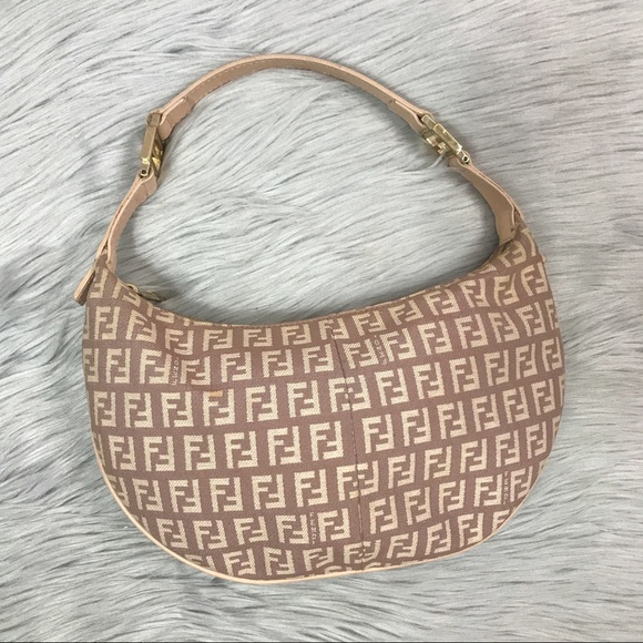 Fendi Handbags - FENDI Small Pink Baguette